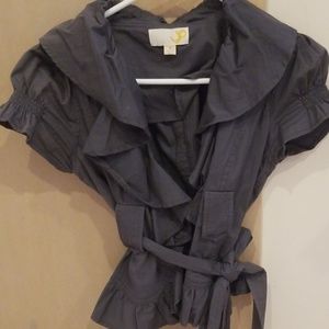 Grey Cardigan with belt